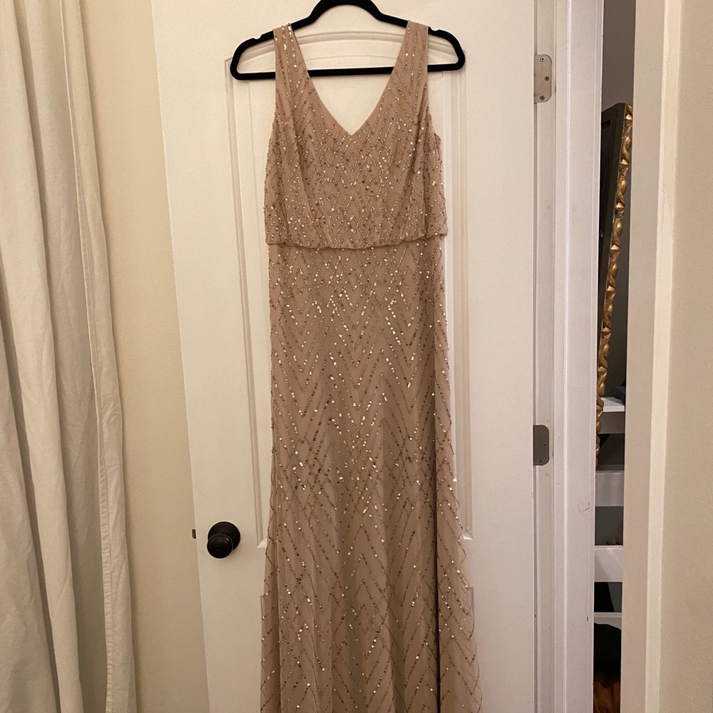 Blaise Blush Beaded Maxi Dress BHLDN Bridesmaid